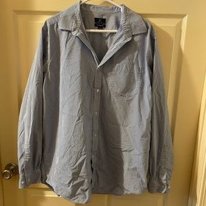George Dress Shirt; Blue/White Stripes; Size XL (46-48)
